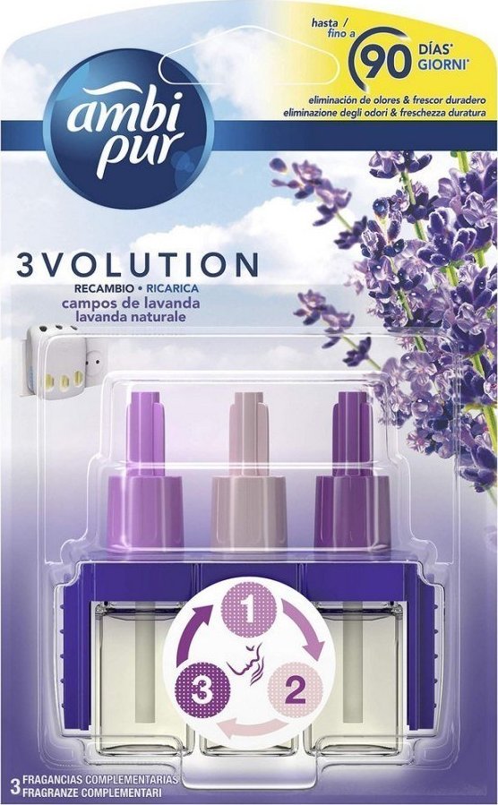 Ambi Pur Wkłady zapasowe do elektrycznego odświeżacza powietrza Ambi Pur 3Volution Lawenda (21 ml) 1