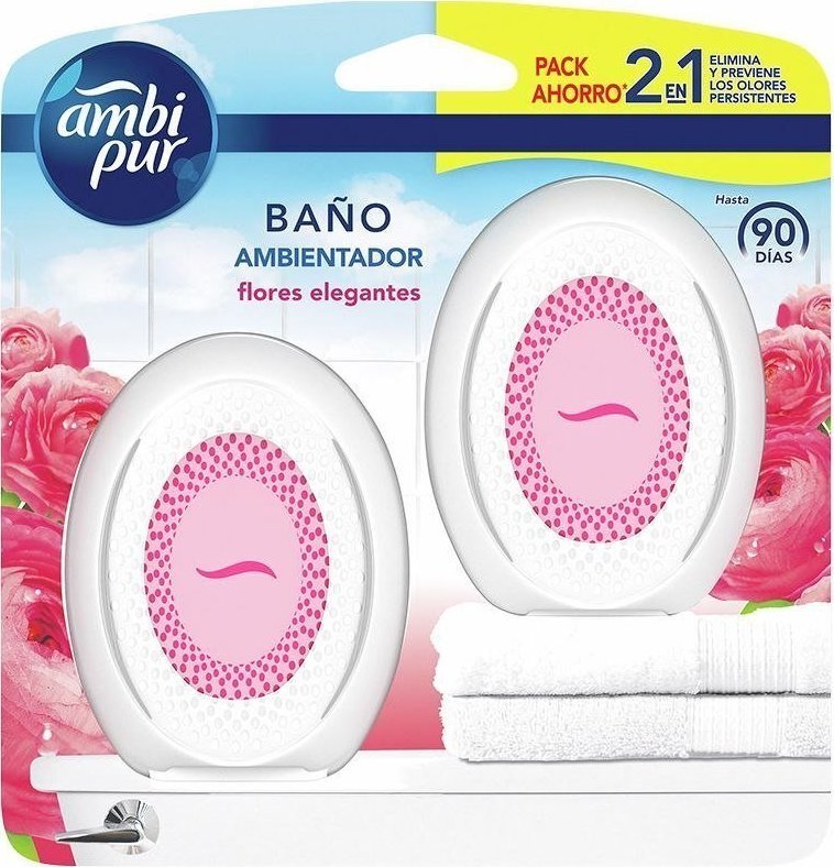 Ambi Pur Odświeżacz powietrza Ambi Pur Flores Elegantes Łazienki (2 uds) 1
