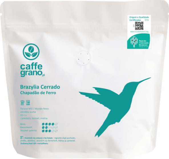 Kawa ziarnista Caffe Grano Brazylia Cerrado Chapado de Ferro 250 g 1