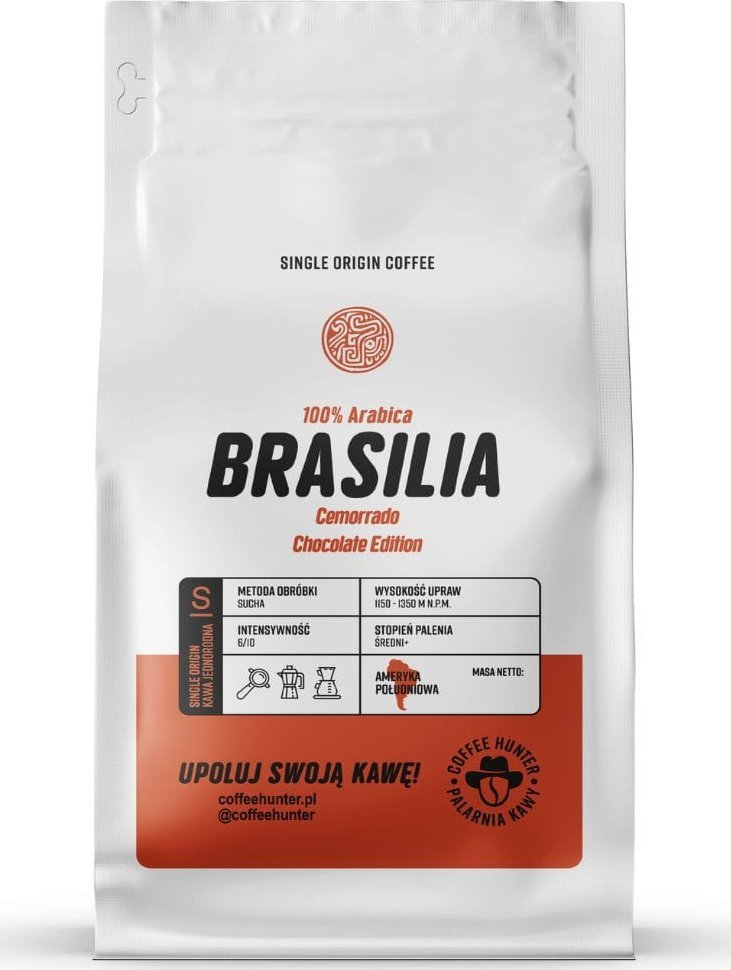 Kawa ziarnista Coffee Hunter Brasilia Cemmorado Chocolate 1 kg 1