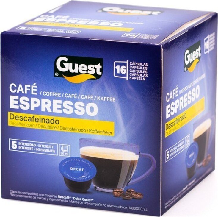 Guest Kawa w kapsułkach Espresso Guest Bezkofeinowa (16 uds) 1