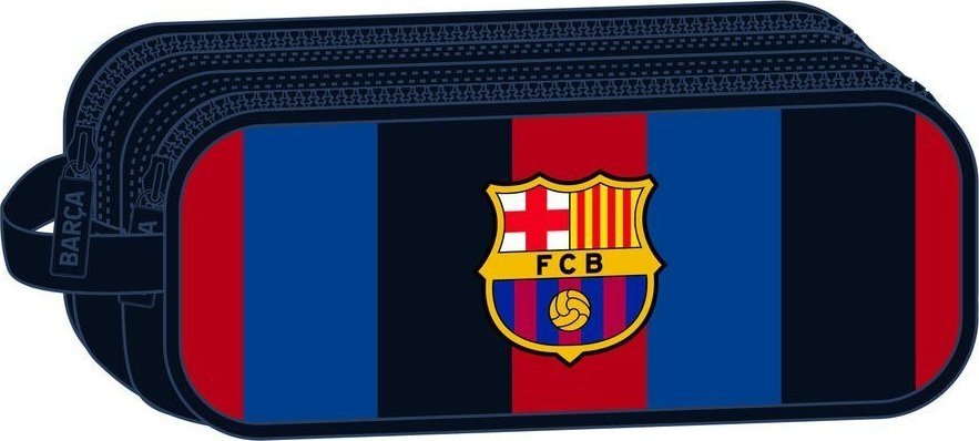 Piórnik F.C. Barcelona Piórnik Podwójny F.C. Barcelona Kasztanowy Granatowy (21 x 8 x 6 cm) 1