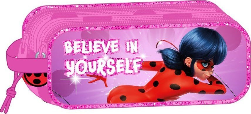 Piórnik lady bug Piórnik Podwójny Lady Bug Fuksja (21 x 8 x 6 cm) 1