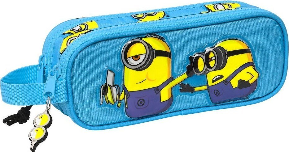 Piórnik Minions Piórnik Podwójny Minions Minionstatic Niebieski (21 x 8 x 6 cm) 1
