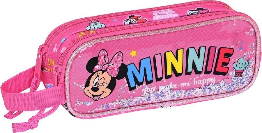 Piórnik Minnie Mouse Torba szkolna Minnie Mouse Lucky Różowy (21 x 8 x 6 cm) 1