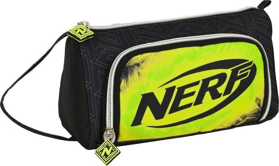 Piórnik Nerf Torba szkolna Nerf Neon Czarny Limonka (20 x 11 x 8.5 cm) 1