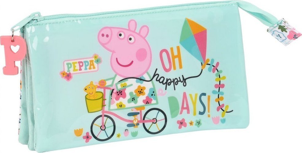 Piórnik Peppa Pig Piórnik Potrójny Peppa Pig Cosy corner Jasnoniebieski (22 x 12 x 3 cm) 1