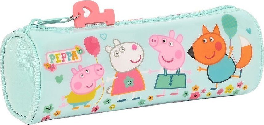 Piórnik Peppa Pig Torba szkolna cylindryczna Peppa Pig Cosy corner Jasnoniebieski (20 x 7 x 7 cm) 1