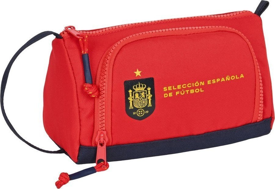 Piórnik real federación espaola de ftbol Torba szkolna RFEF Czerwony Niebieski (20 x 11 x 8.5 cm) 1