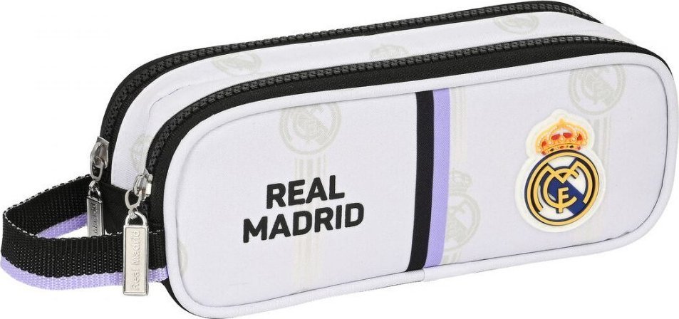 Piórnik Real Madrid Piórnik Podwójny Real Madrid C.F. Czarny Biały (21 x 8 x 6 cm) 1