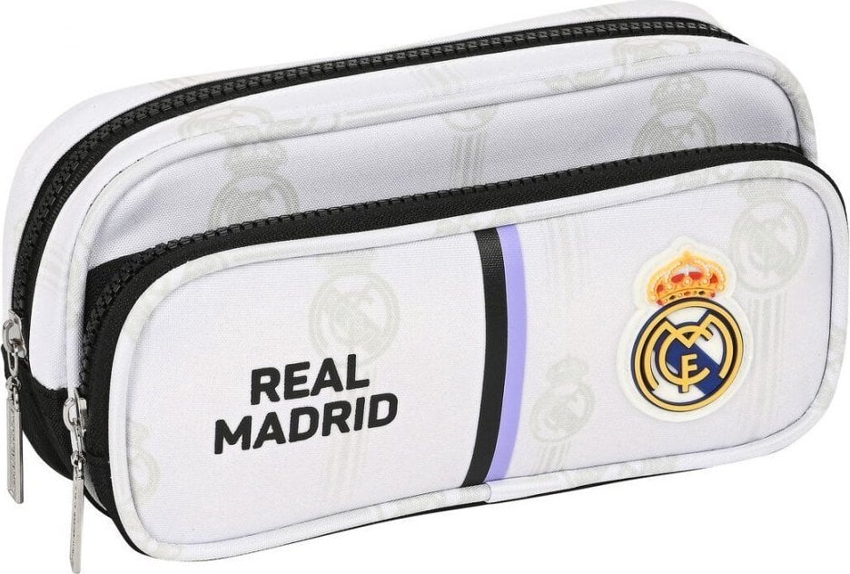 Piórnik Real Madrid Torba szkolna Real Madrid C.F. Czarny Biały (21 x 10.5 x 6 cm) 1