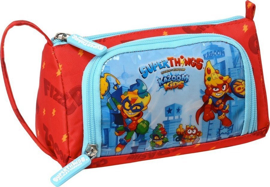 Piórnik Superthings Torba szkolna SuperThings Kazoom Kids Czerwony Jasnoniebieski (20 x 11 x 8.5 cm) 1