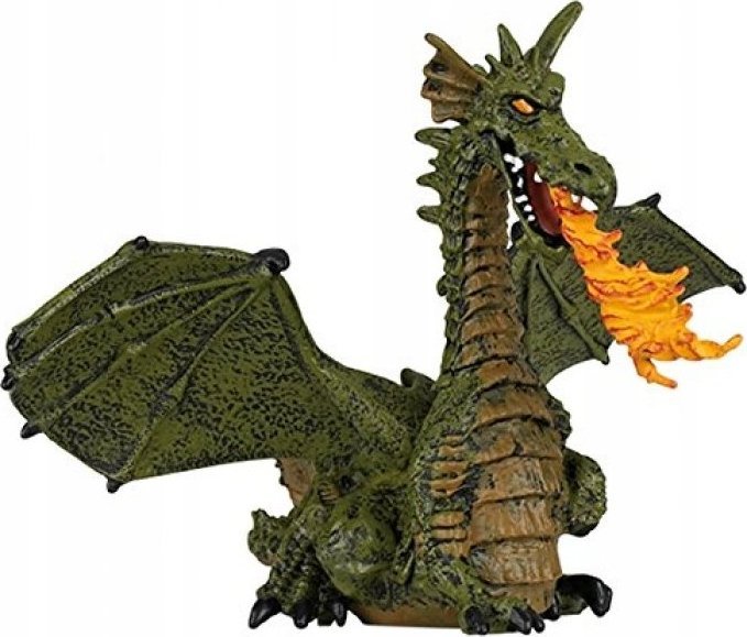 Figurka Papo Papo 39025 Smok zielony z ogniem 15cm 1