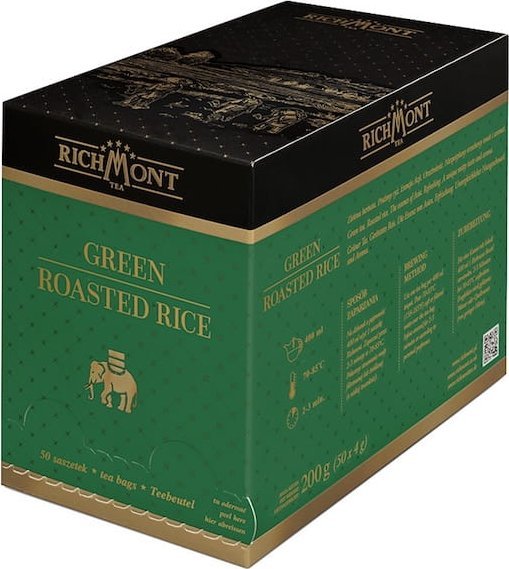 Richmont Herbata Richmont Green Roasted Rice 50x4g - japońska genmaicha - herbata z prażonym ryżem 1