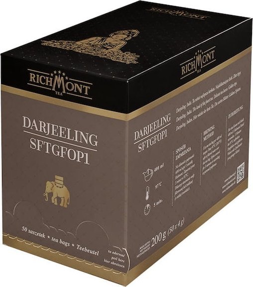 Richmont Herbata Richmont Darjeeling SFTGFOP1 50x4g - indyjska herbata gatunkowa 1