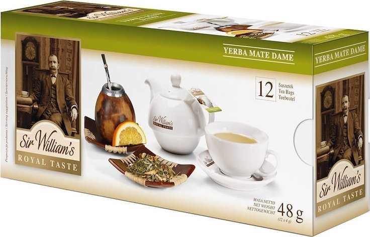 Richmont Herbata Sir William's Royal Taste Yerba Mate Dame 12x4g - aromatyzowana herbatka paragwajska 1
