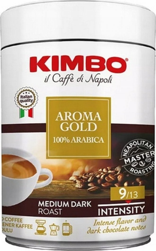 Kawa mielona Kimbo Kawa mielona KIMBO AROMA GOLD PUSZKA 250 g 1