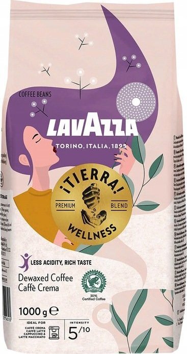 Kawa ziarnista Lavazza Tierra Wellness 1 kg 1