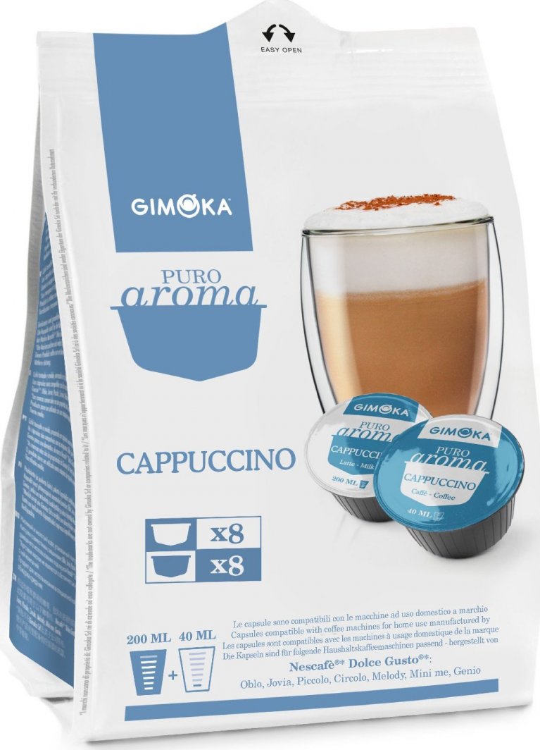 Gimoka Kapsułki do ekspresu GIMOKA DOLCE GUSTO CAPPUCCINO 16 sztuk 1