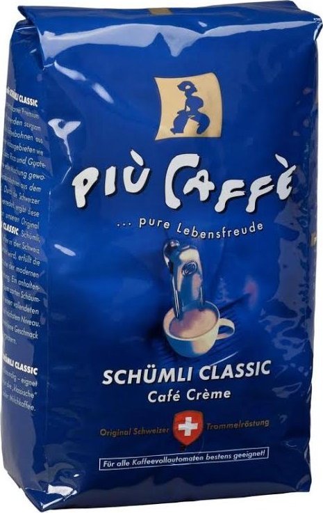 Kawa ziarnista Piu Caffe Piu Caffe Schümli Classic 1 kg 1