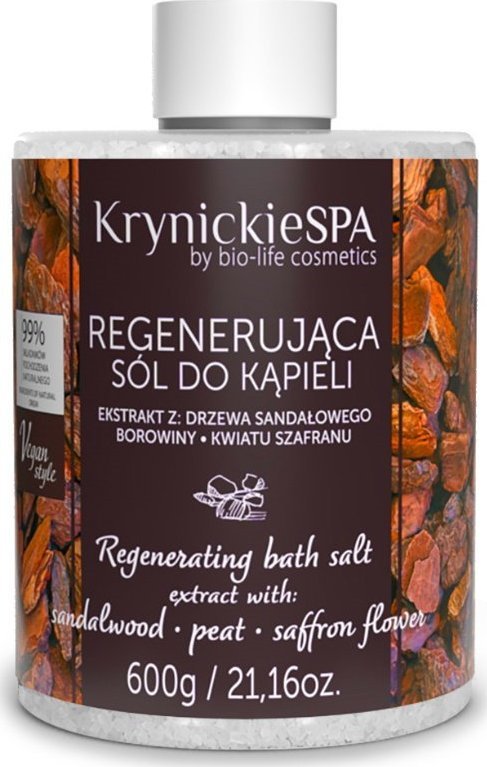 Krynickie Spa Aromatyczna sól do kąpieli egzotyczne drzewo sandałowe 600g 1