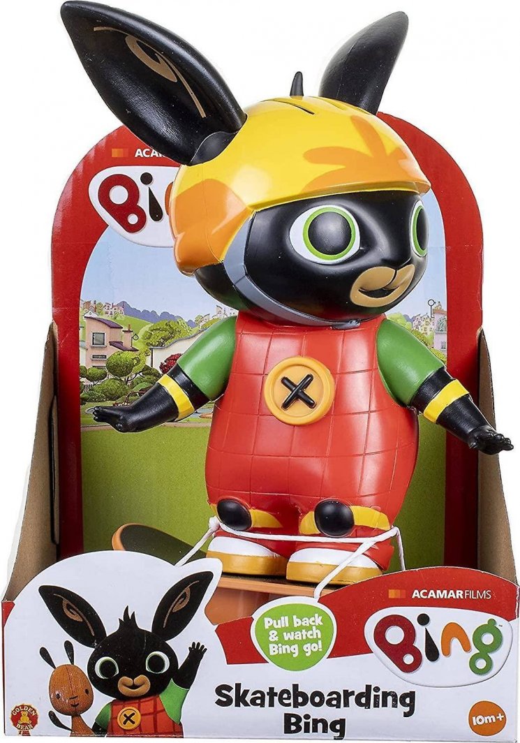 Figurka Golden Bear Królik Bing na deskorolce 1