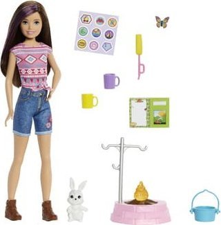 Lalka Barbie Mattel Barbie Kemping Siostra i zwierzątko Zestaw + lalka Asortyment [338|27] 1