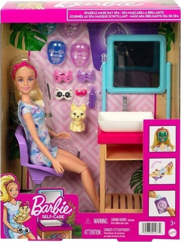 Lalka Barbie Mattel Barbie domowe SPA zestaw+lalka HCM82 1