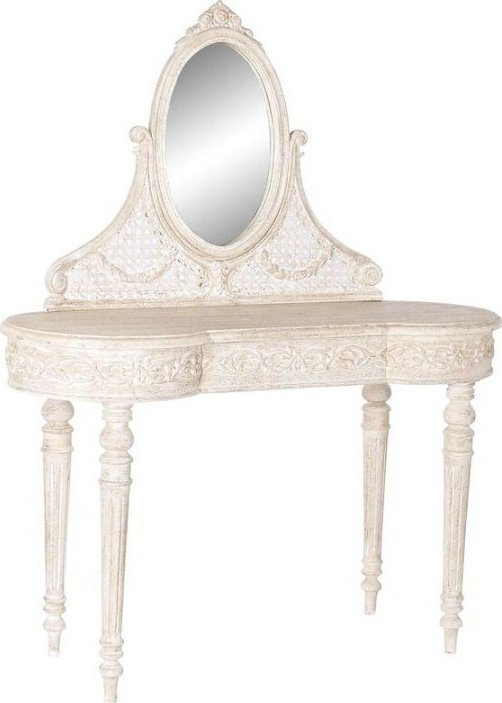 DKD Home Decor Toaletka DKD Home Decor Biały Drewno mango Drewno MDF (114 x 44 x 141 cm) 1