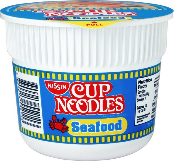 Nissin Original Nissin Mini Cup Noodles, zupa instant z owocami morza, łagodna 40g - Nissin 1