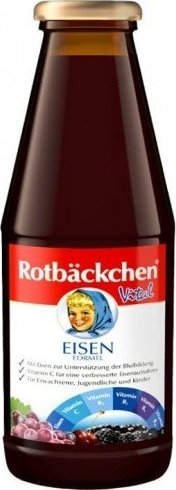 ROTBACKCHEN SOK WIELOOWOCOWY Z ŻELAZEM I WITAMINAMI C, B1, B2, B6, B12 450 ml - ROTBACKCHEN 1