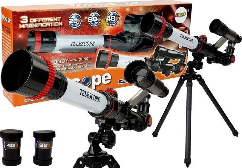 LeanToys Teleskop Naukowy Edukacyjny Astronomia 20x 30x 40x 1