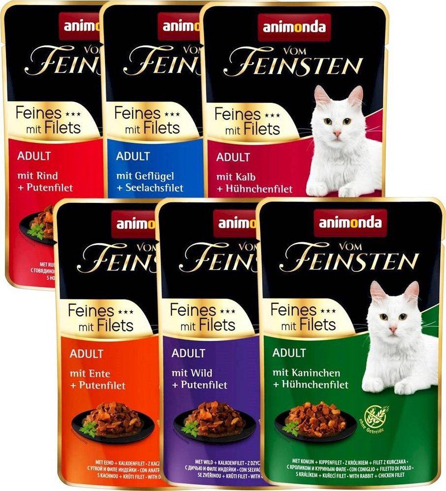 Animonda ANIMONDA Cat Vom Feinsten Adult Mix smaków 18x85g 1
