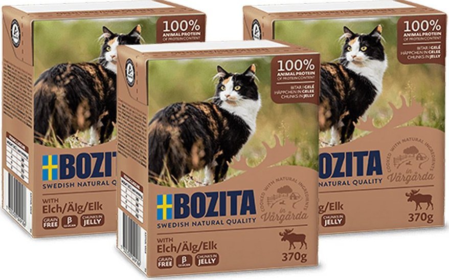 Bozita BOZITA Cat Łoś W Galaretce 3x370g 1