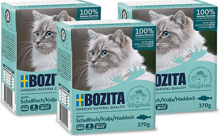 Bozita BOZITA Cat Dorsz W Galaretce 3x370g 1