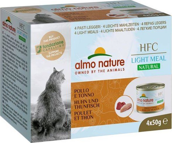 Almo Nature ALMO NATURE HFC Natural Light kurczak i tuńczyk 4x50g 1