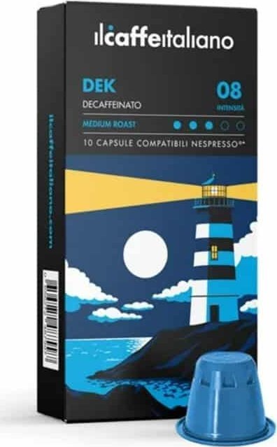 Caffe Italiano Caffe Italiano Dek kapsułki do Nespresso (kawa bezkofeinowa) - 10 kapsułek 1