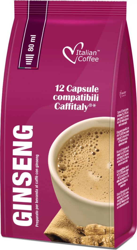 Caffe Italiano Caff Ginseng (kawa z żeń-szeniem) kapsułki Tchibo Cafissimo - 12 kapsułek 1