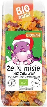 Biominki ŻELKI (MISIE) BEZ ŻELATYNY BEZGLUTENOWE BIO 150 g - BIOMINKI (EDYCJA ŚWIĄTECZNA) (PRODUKT SEZONOWY) 1