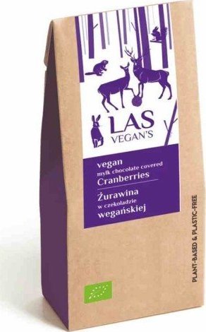 Las Vegans Żurawina w czekolada wegańska Las Vegan's BIO 80g 1
