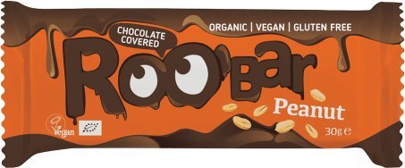 Roobar BATON Z ORZESZKAMI W CZEKOLADZIE BEZGLUT BIO 30 g ROOBAR 1