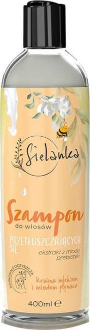 Sielanka SIELANKA_Szampon do włośow przetłuszczających się Kraina Mlekiem i Miodem płynąca 400ml 1
