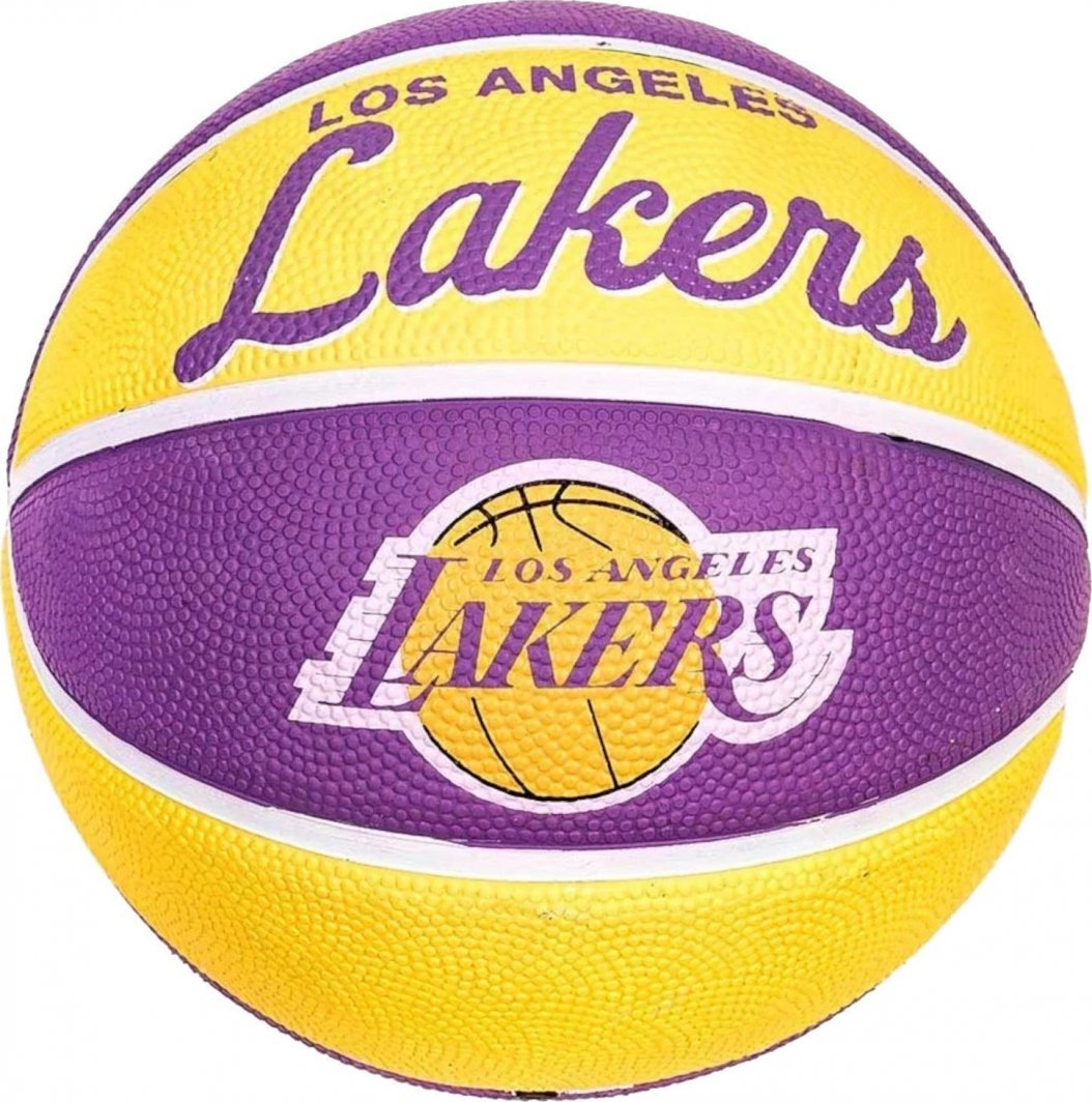 Wilson Wilson Team Retro Los Angeles Lakers Mini Ball WTB3200XBLAL Żółte 3 1