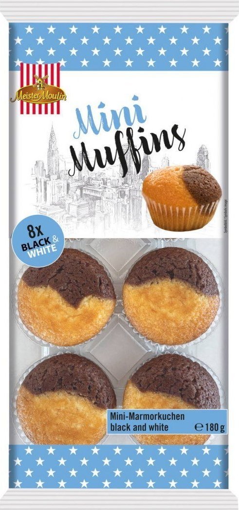 Meister Moulin Mini Muffins Black & White 180 g 1