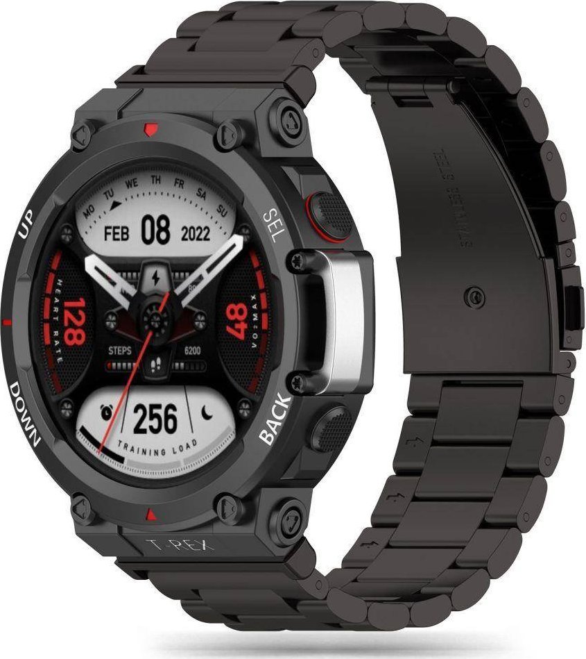 Smartwatch Tech-Protect TECH-PROTECT STAINLESS AMAZFIT T-REX 2 BLACK 1
