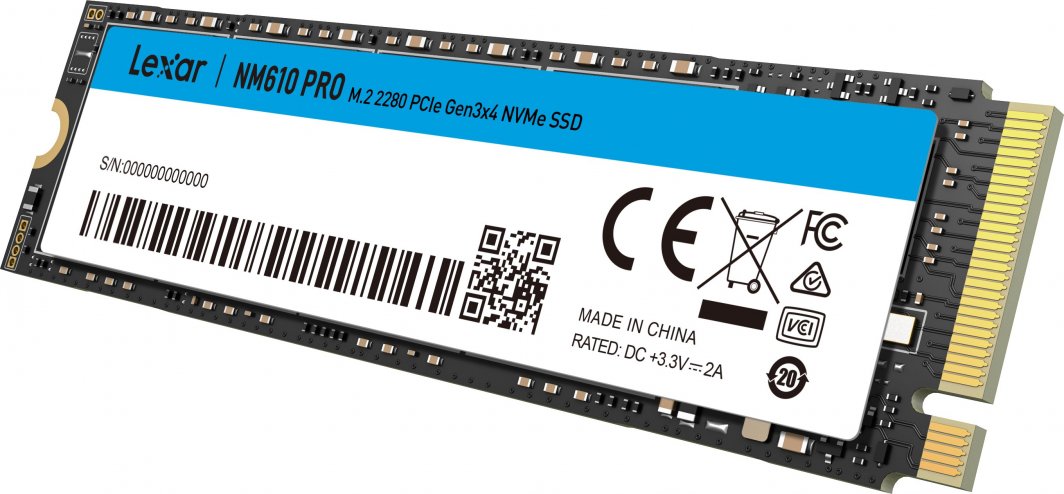 Lexar NM610 PRO 4TB（2TB×2枚） NVMe SSD Lexar NM610 PRO 2TB M.2 2280 PCI-E x4 Gen3 NVMe (LNM610P002T