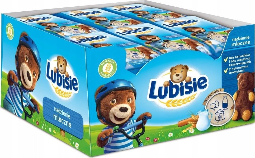 Mondelez Ciastka Lubisie MLECZNE Nadzienie Biszkopt 24 SZT 1
