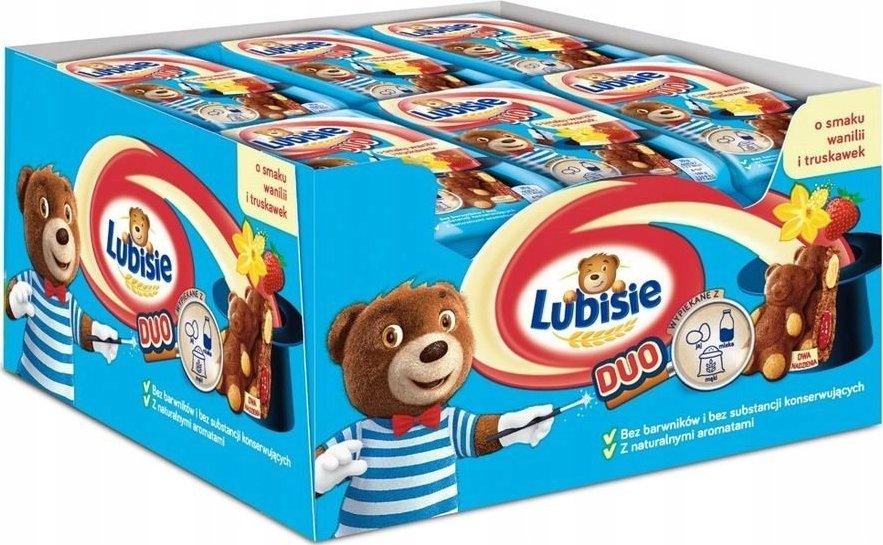 Mondelez Ciastka Lubisie DUO WANILIA TRUSKAWKA 24szt x 30g 1