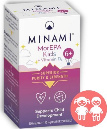 Minami Minami MorEPA Kids + Vitamin D3 - 60 kapsułek 1