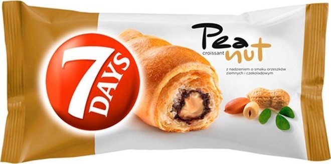 7DAYS 7DAYS CROISSANT NADZIENIE KAKAO ORZESZKI ZIEMNE 60G 1